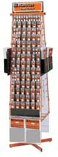 Gray ABS Super Center Floor Display Assortment with Free Mer