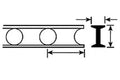 7/32'' Styrene Celliform Open Web Truss 4-1/16'' length (2 p