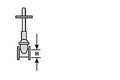 1/16'' Gray Butyrate Gate Valve for TB-2 (5 per pack)