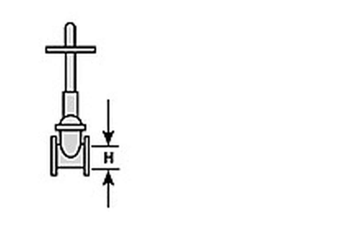1/16'' Gray Butyrate Gate Valve for TB-2 (5 per pack)