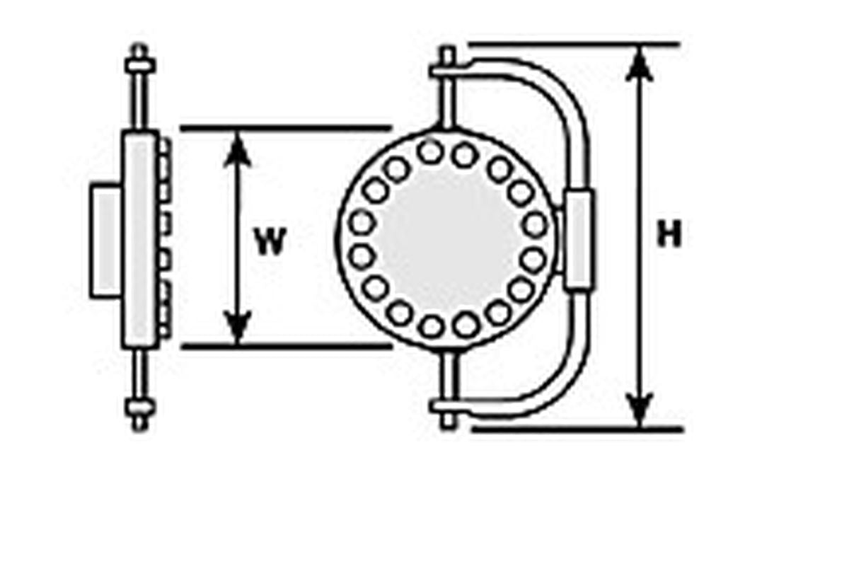1-1/16'' Medium Gray ABS Manway  (3 per pack)