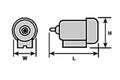 1/2'' Gray ABS Motor (3 per pack)