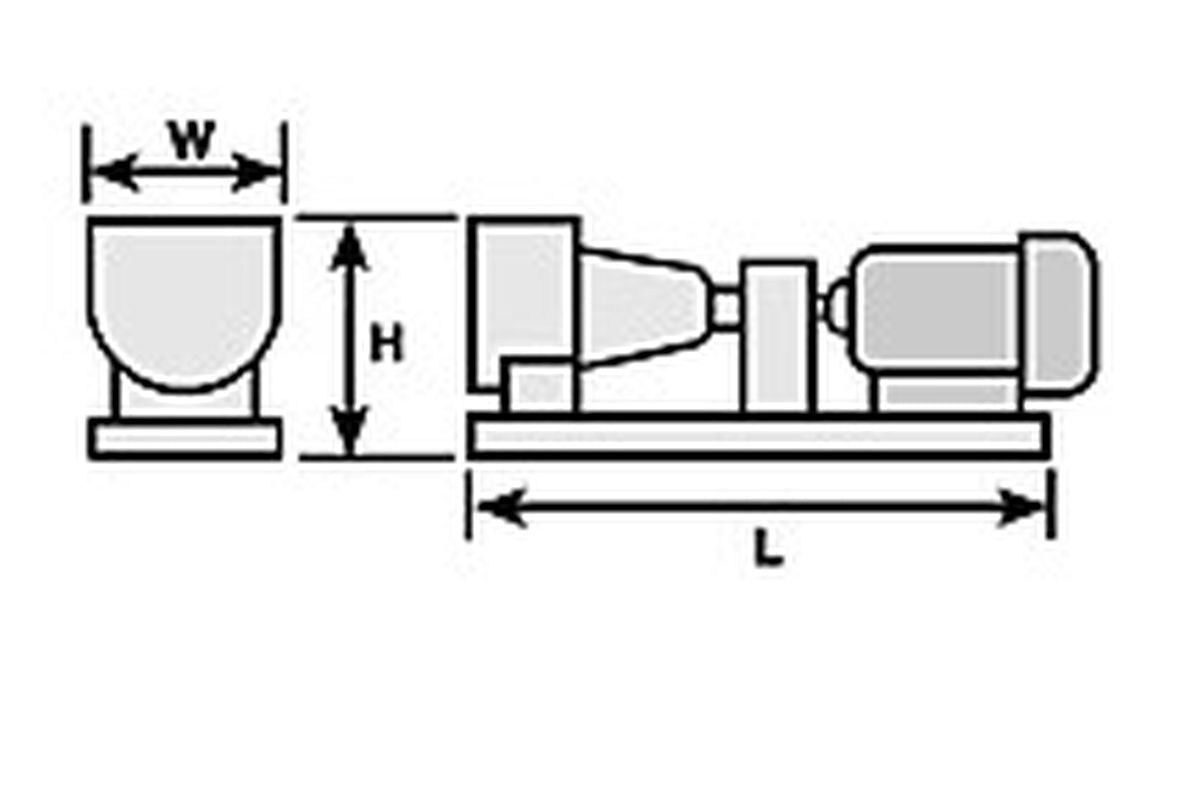 1-1/16'' Gray ABS Pump and Motor Set (1 set per pack)