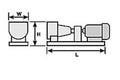 1-5/8'' Gray ABS Pump and Motor Set (1 set per pack)