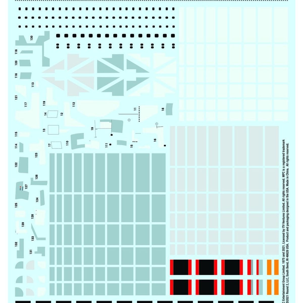 TARIFF Space: 1999 22 Eagle Transporter Paneling Decals(Can