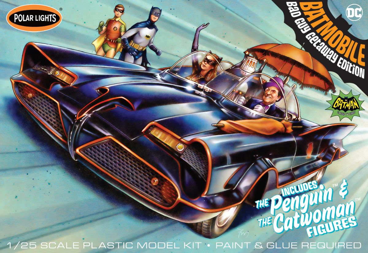 1966 Batmobile w/Catwoman & Penguin Figures Skill 2