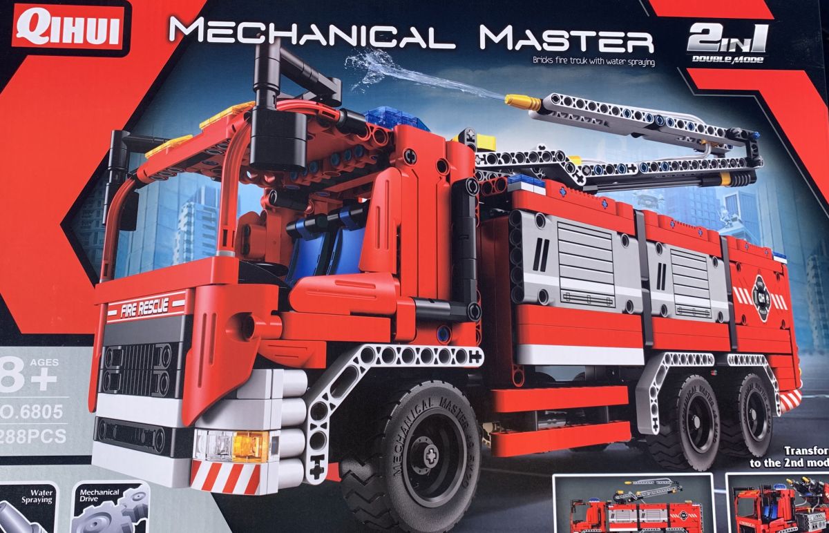 Tech Bricks R/C Fire Truck STEM 1288pc