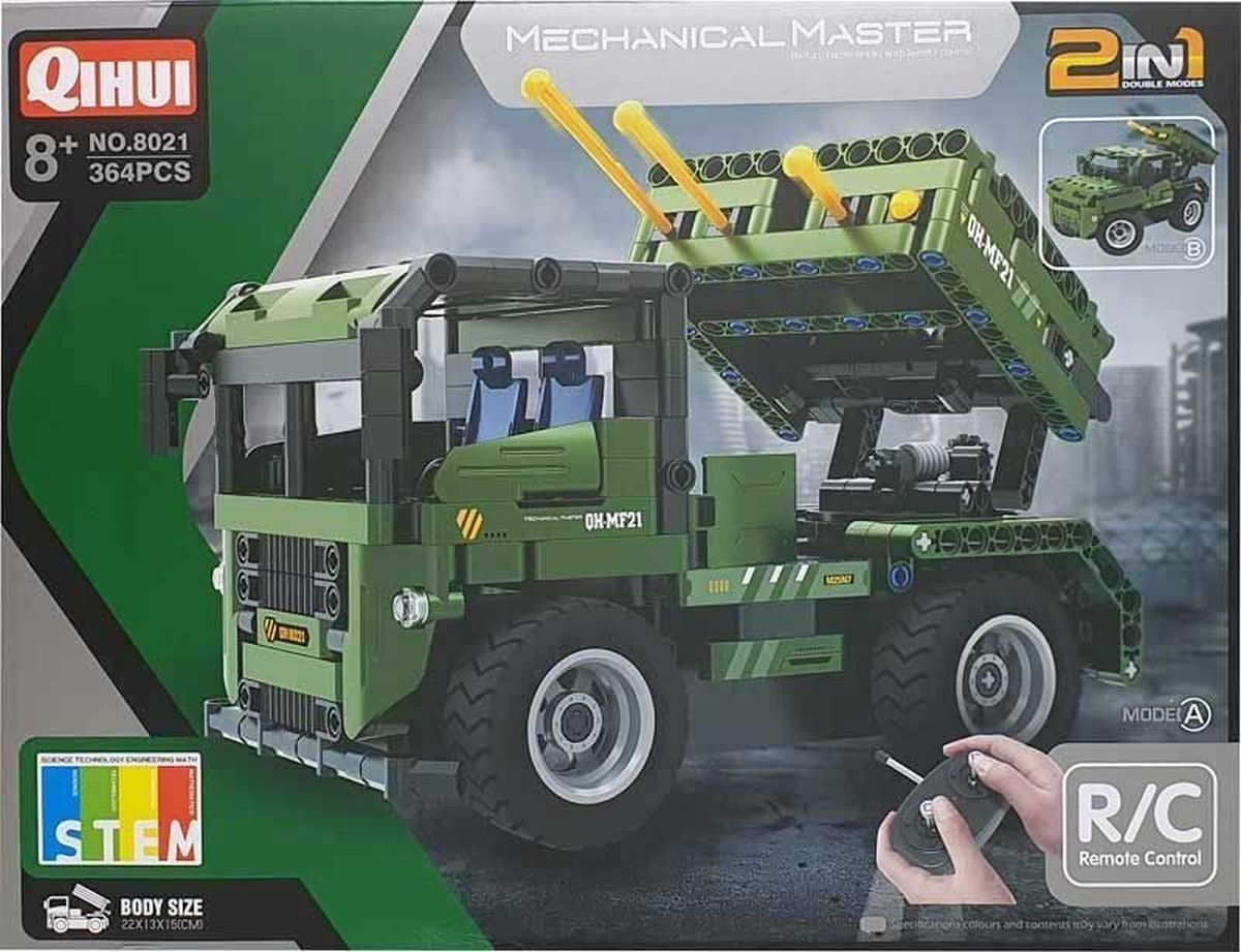 Tech Bricks R/C 2n1 Rocket Launcer 364pc