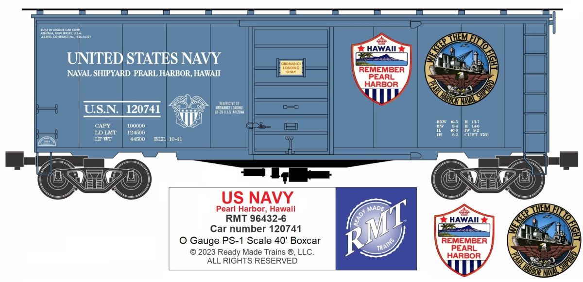 O Boxcar US Navy Pearl Harbor