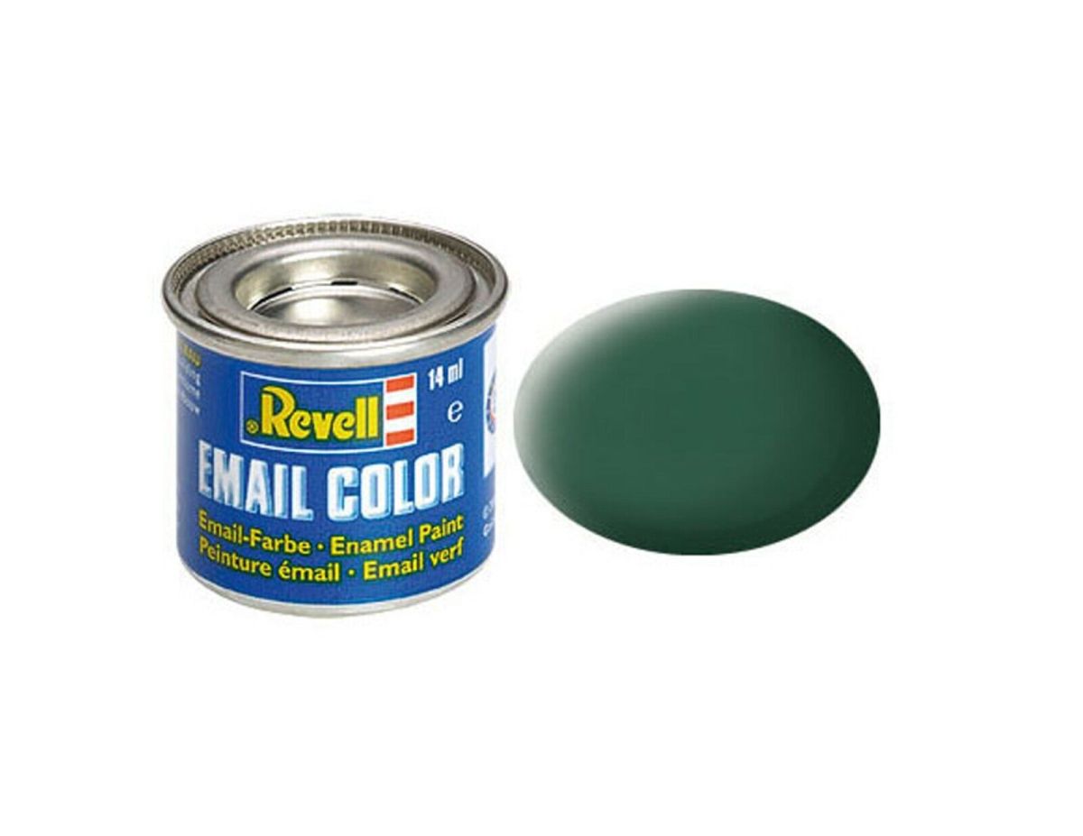 Enamel Mat Dark Green 14ml-tin