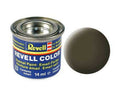 Enamel Mat Black-green 14ml-tin