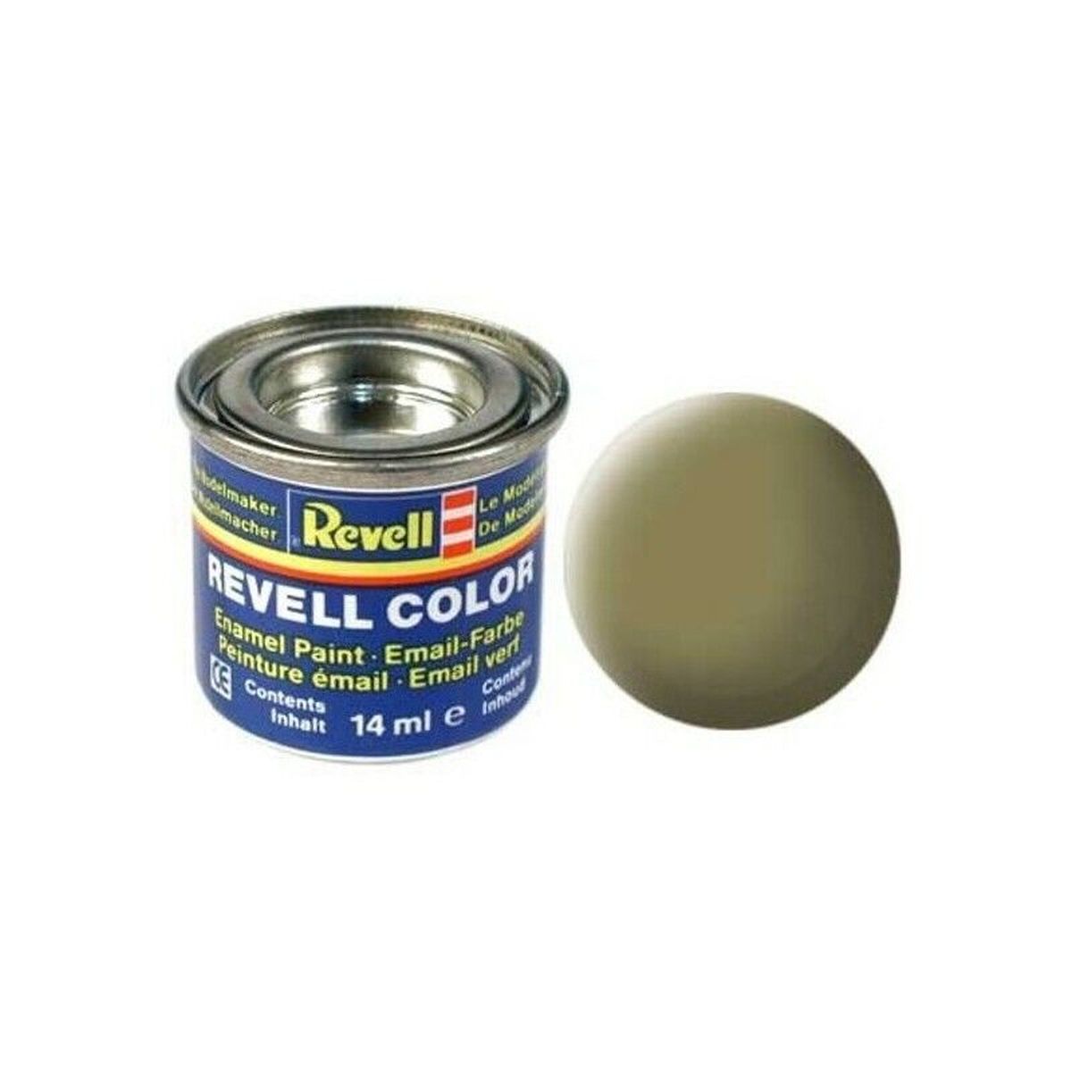 Enamel Mat Olive Yellow 14ml-tin
