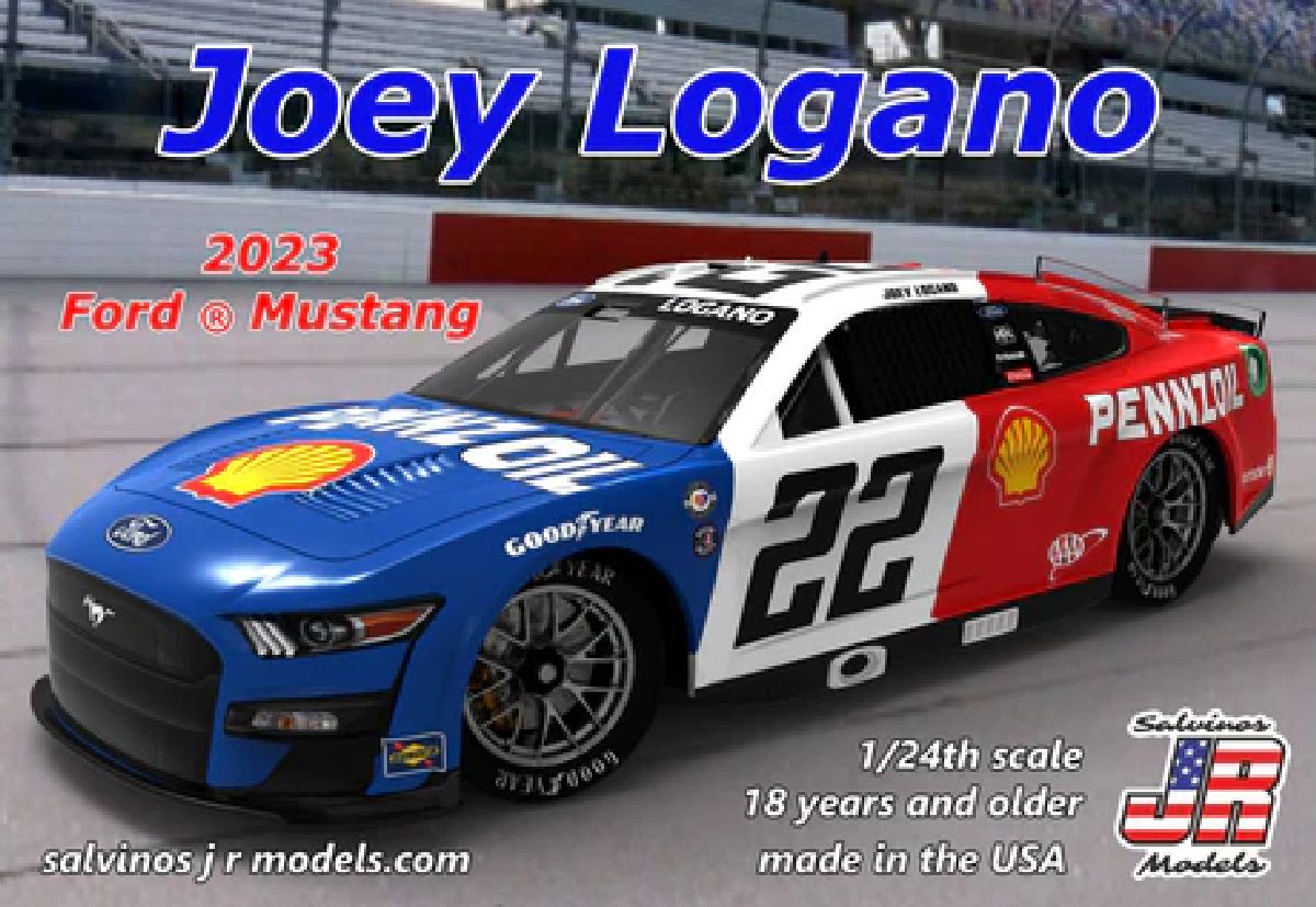 Team Penske Joey Logano 2023 Ford Mustang Throwback