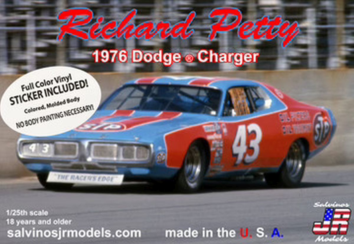 Richard Petty 1976 Dodge Charger with Vinyl Wrap Decals