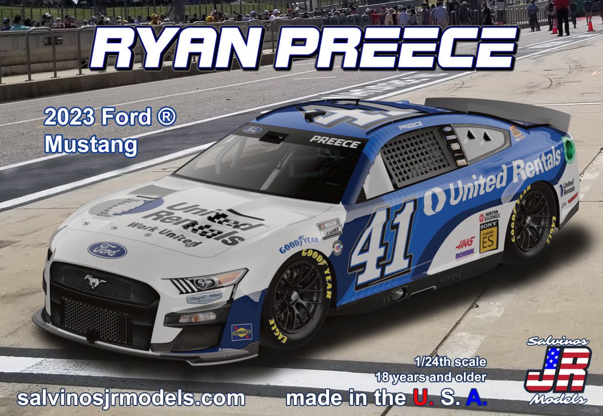 Stewart Haas Racing 2023 Ryan Preece Camaro United Rentals