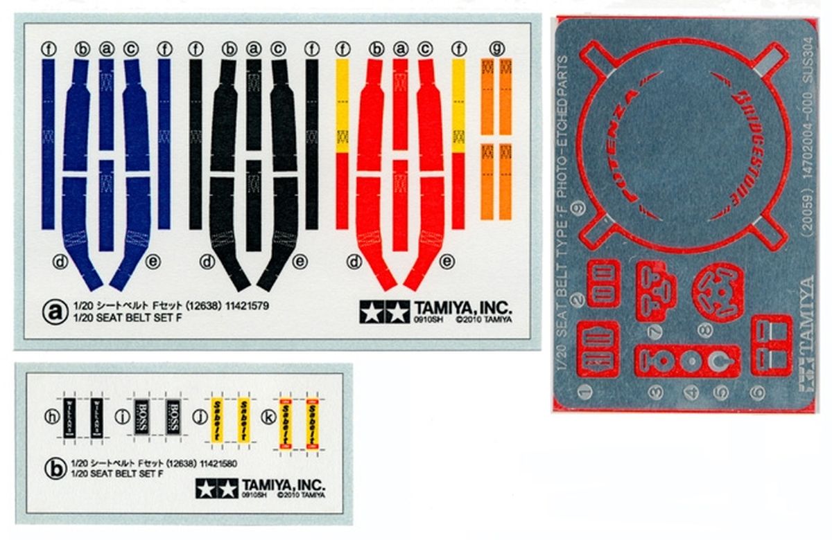 1/20 Seat Belt Set F