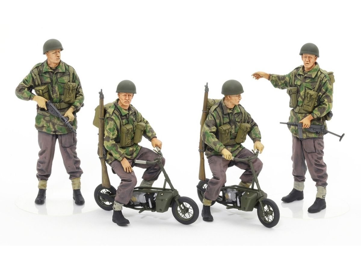 British Paratroopers w/ Small Motorcycle