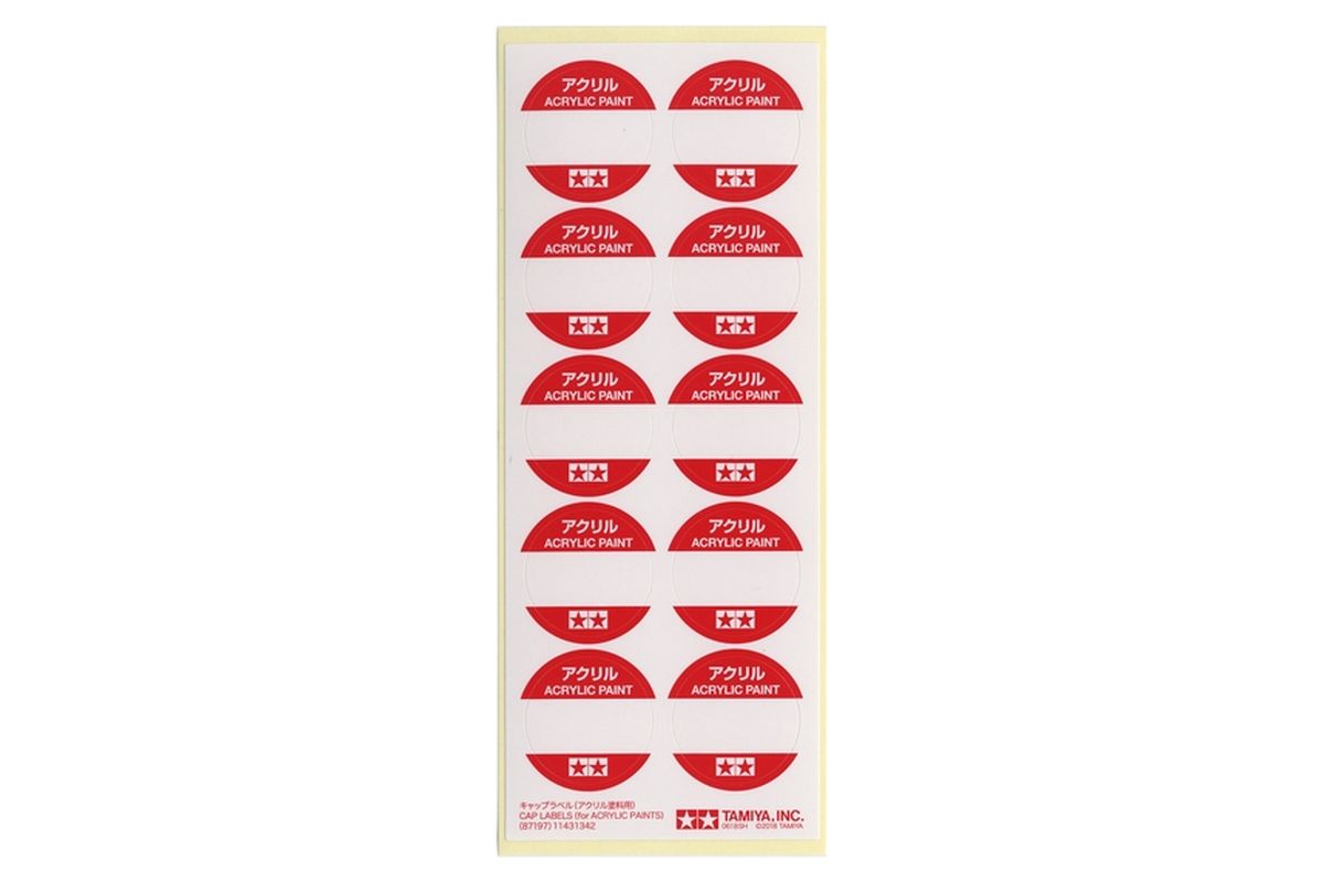 Cap Labels (Acrylic Paints)
