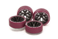 JR Small Dia. Low Friction Low-Profile Tires & Carbon Y-Spok