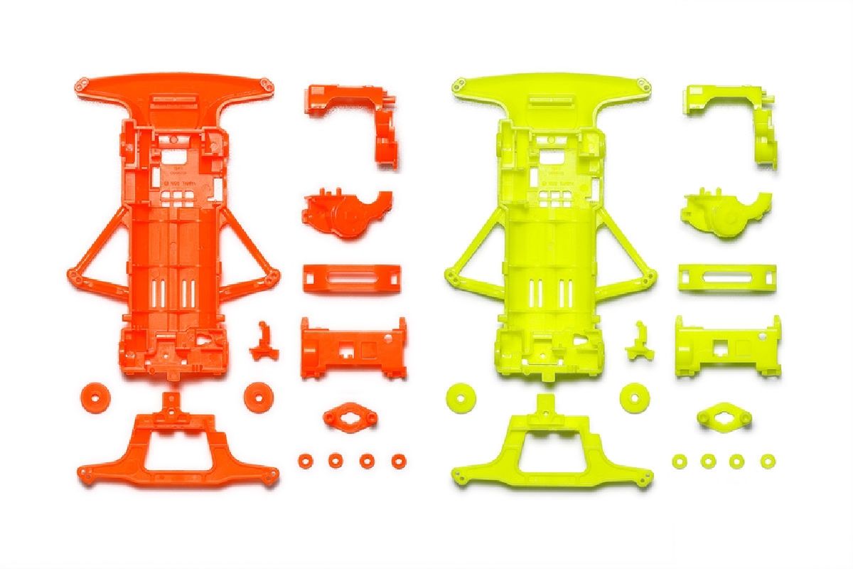 JR Super FM Chassis Set Fluorescent Yellow/Orange
