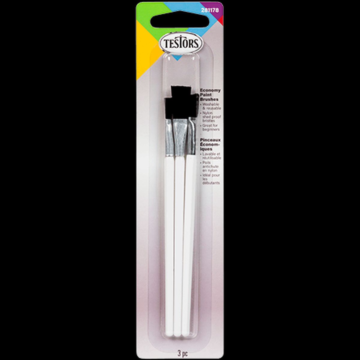 3 Pc Economy Flat Brush Set - Brush Kit replaces 8708