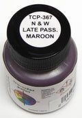 N&W Late Passenger Car Maroon 1oz