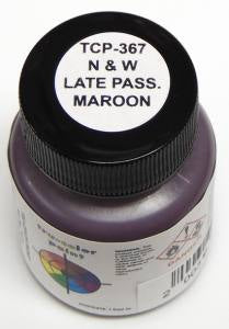 N&W Late Passenger Car Maroon 1oz
