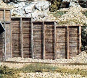 HO Timber retaining/wing walls
