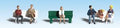 HO Bus Stop People