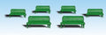 HO Park Benches