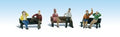 HO People on Benches