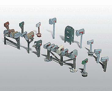 HO Assorted Mailboxes