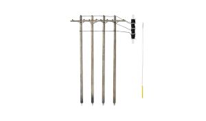 N Pre-Wired Poles Single Crossbar