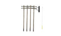 O Pre-Wired Poles Double Crossbar