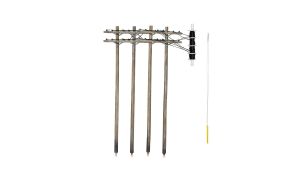 O Pre-Wired Poles Double Crossbar