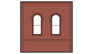 HO DPM Dock Level Wall Arched Windows