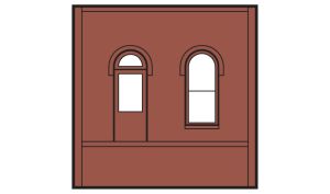 HO DPM Dock Level Wall Arched Entry