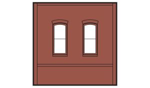 HO DPM Dock Level Wall Rectangular Windows