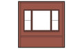 HO DPM Dock Level Wall 20th Century Windows