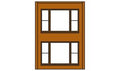 HO DPM 2-Story Wall 20th Century Windows