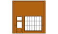 HO DPM Street Level Wall Steel Sash Entry