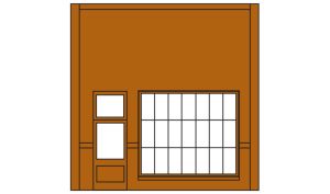 HO DPM Street Level Wall Steel Sash Entry