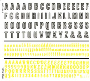 Gothic Outline & Sign Painter Dry Transfer