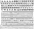 RR Roman Letters/black Dry Transfer