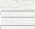 RR Roman Letters/white Dry Transfer