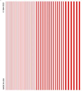 Stripes/red Dry Transfer