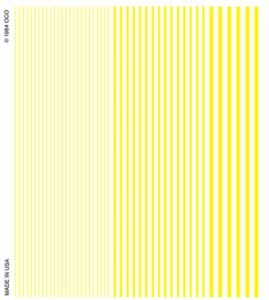 Stripes/yellow Dry Transfer