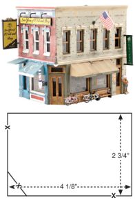 HO Pre-Fab Main Street Mercantile