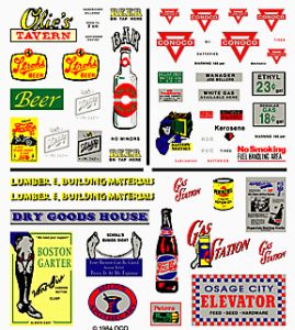 HO Tavern  Gas & Commercial Signs Dry Transfer Dry Transfer