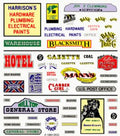 Assorted Business Signs Dry Transfer Dry Transfer